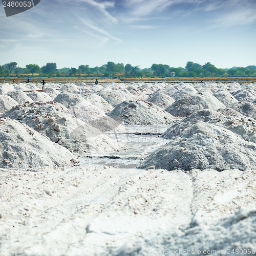 Image of Place of salt production in India