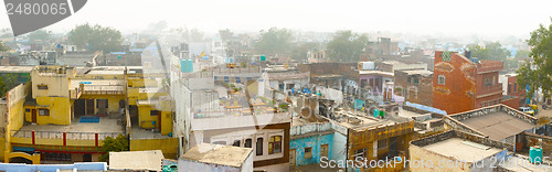 Image of Panorama of indian city - Agra