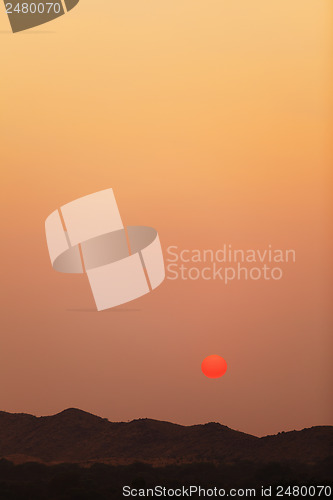 Image of Sunset over the hills