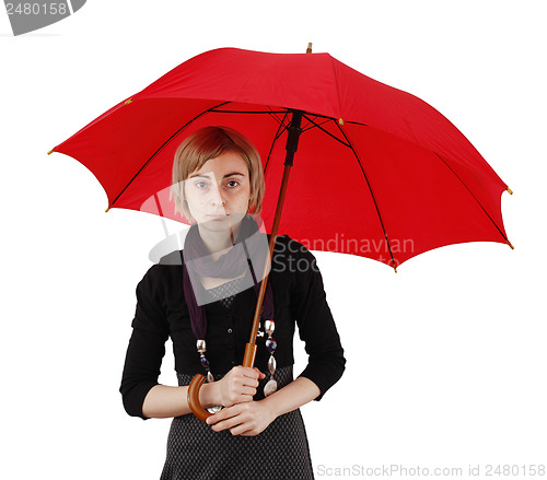 Image of Woman with umbrella