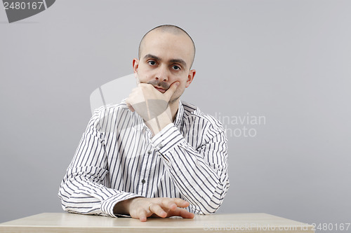 Image of Man at desk