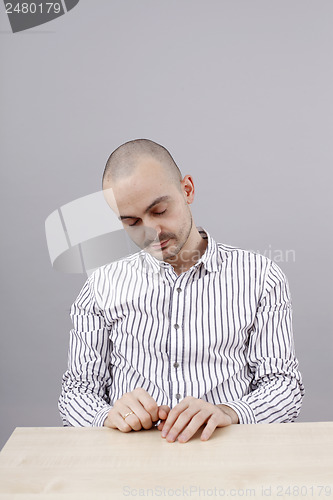 Image of Man at desk