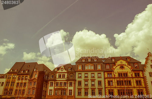 Image of Retro looking Mainz Old Town