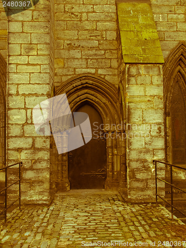 Image of Retro look Glasgow cathedral