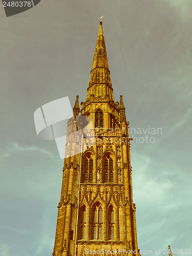 Image of Retro looking Coventry Cathedral