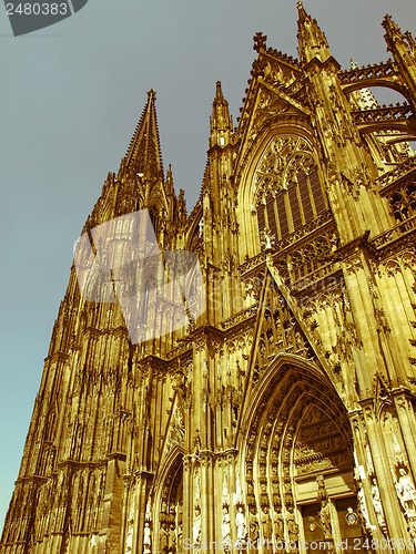 Image of Retro looking Koeln Dom