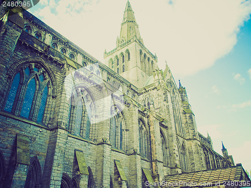 Image of Retro looking Glasgow cathedral