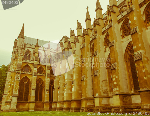Image of Retro looking Westminster Abbey