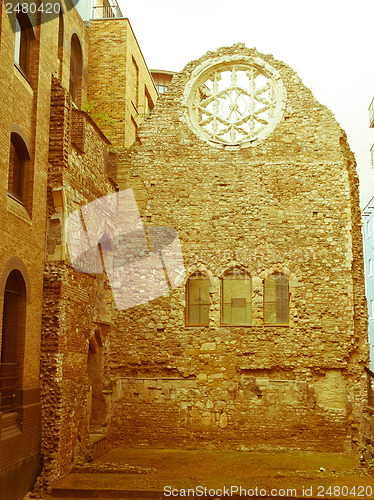 Image of Retro looking Winchester Palace, London