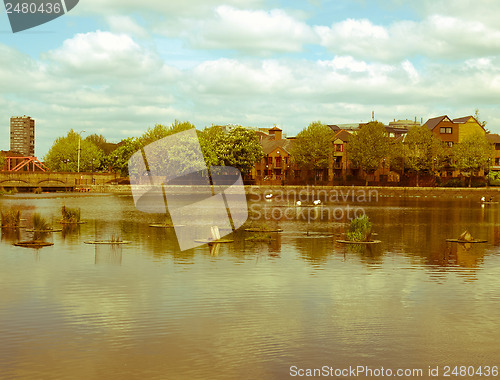 Image of Retro looking Surrey Water, London