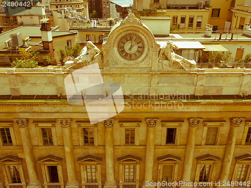 Image of Retro looking Veneranda Fabbrica del Duomo, Milan