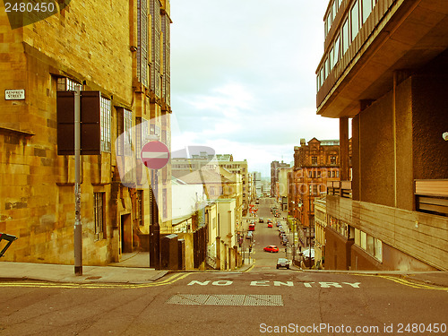 Image of Retro look Glasgow hill