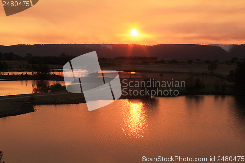 Image of Sunset over Penrith Lakes
