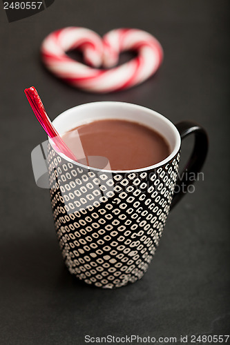 Image of Hot chocolate and candy heart