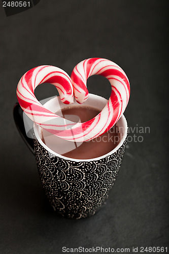 Image of Hot chocolate and candy heart