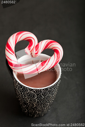 Image of Hot chocolate and candy heart