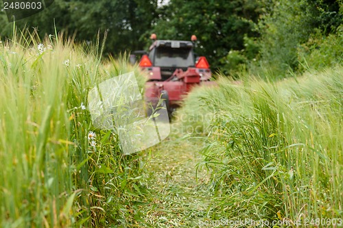 Image of Tractor on a field