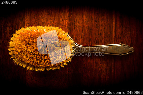 Image of Hairbrush on wood