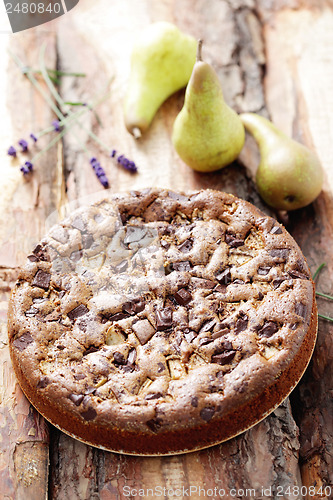 Image of cake with pears 