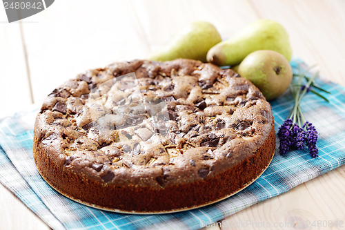 Image of cake with pears 