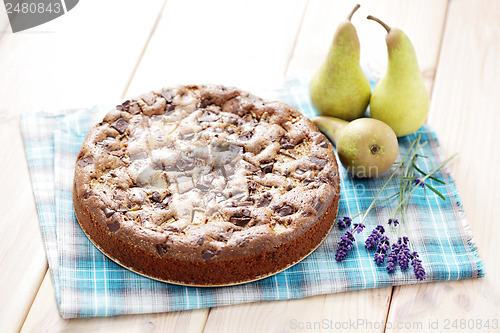 Image of cake with pears 