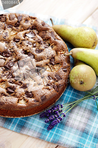 Image of cake with pears 