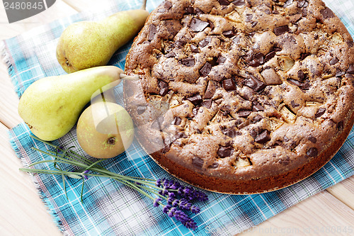 Image of cake with pears 