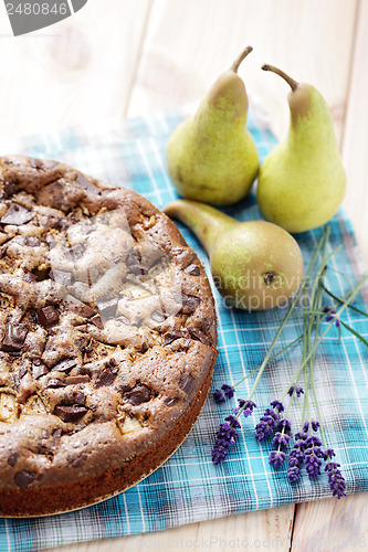 Image of cake with pears 