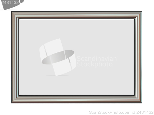 Image of Horizontal Metal Frame Isolated on White.