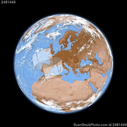 Image of Europe on Earth