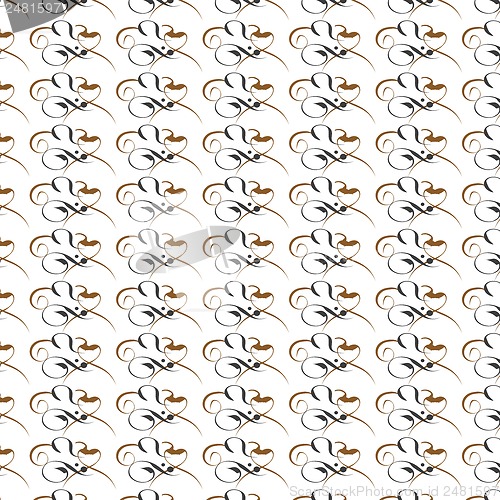 Image of calligraphic vintage background