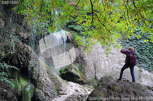 Image of Photographer Shoots Waterfall