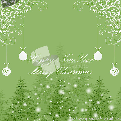 Image of Happy new year and Merry Christmas