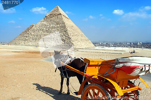Image of giza pyramids, cairo, egypt
