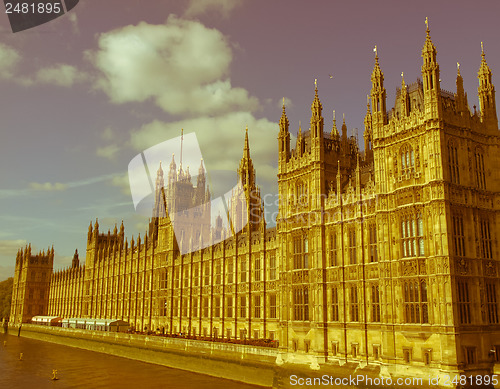 Image of Retro looking Houses of Parliament