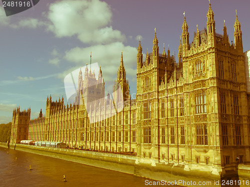 Image of Retro looking Houses of Parliament