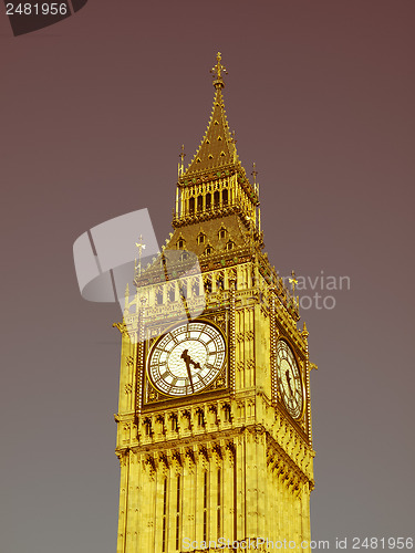 Image of Retro looking Big Ben