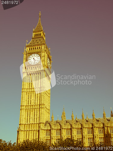 Image of Retro looking Big Ben