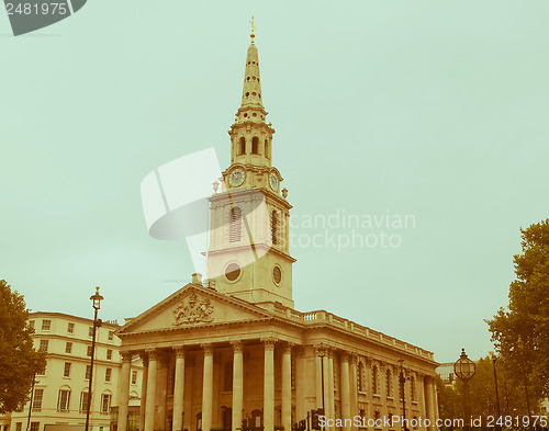 Image of Retro looking Westminster Abbey