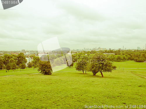 Image of Retro looking Primrose Hill London