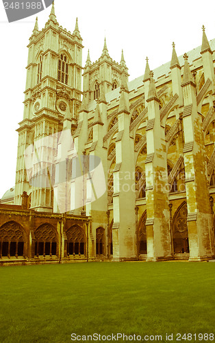 Image of Retro looking Westminster Abbey