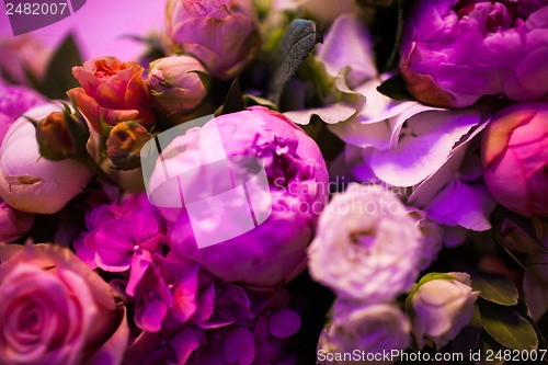 Image of floral wedding arch