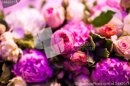 Image of floral wedding arch