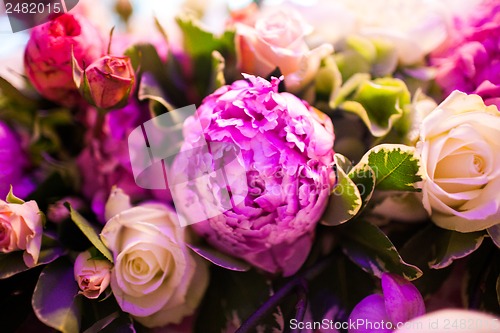 Image of floral wedding arch