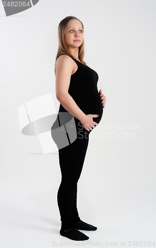 Image of beautiful pregnant woman