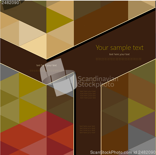 Image of Abstract Retro Geometric Background with place for your text