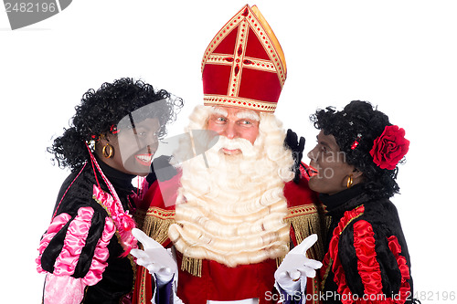 Image of Sinterklaas with Zwarte Piet