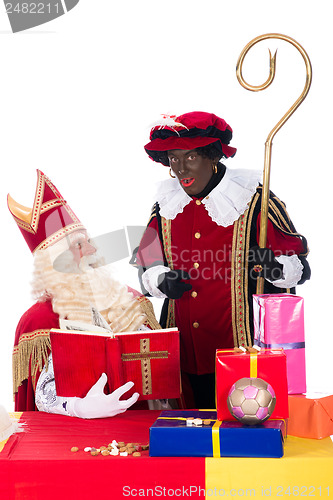 Image of Sinterklaas and Zwarte Piet