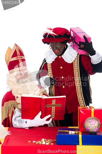 Image of Sinterklaas and Zwarte Piet