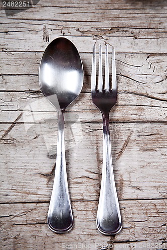 Image of vintage spoon and fork